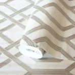 Modern Geometric Wallpaper White Code 1502-1