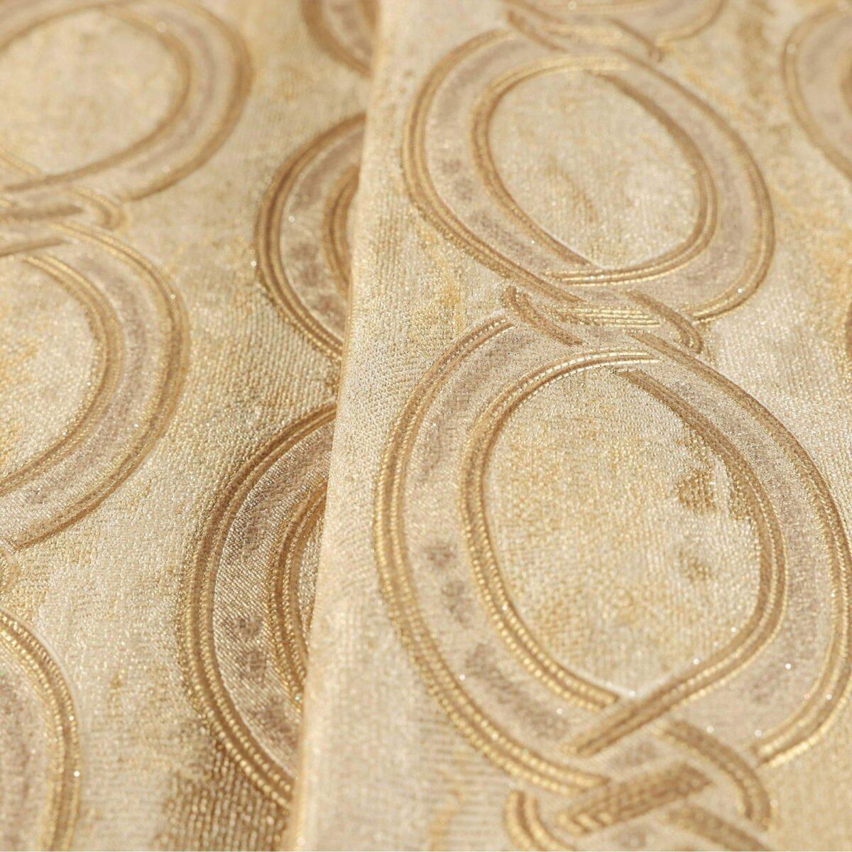 Wallpaper with stylized chain pattern Beige Code 7808-3 - Image 3
