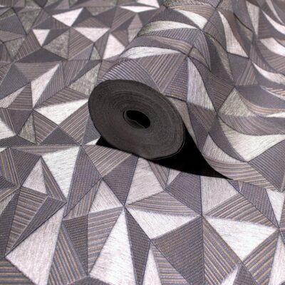 Geometric Modern Design Wallpaper Dark Gray Code 23204-5