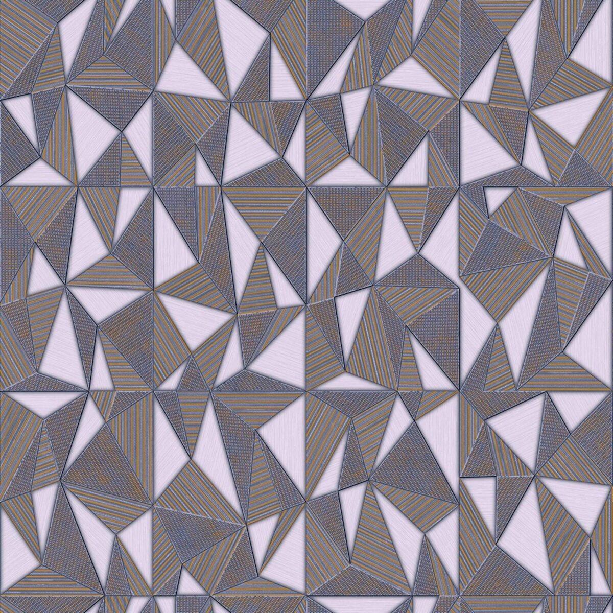 Geometric Modern Design Wallpaper Dark Gray Code 23204-5 - Image 3