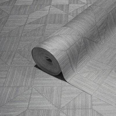 Geometric Modern Design Wallpaper Gray Code 23209-5