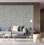 Geometric Modern Design Wallpaper Gray Code 23209-5 - Image 2
