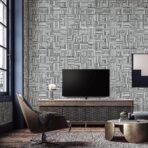 Geometric Modern Design Wallpaper Gray Code 23209-5 - Image 4