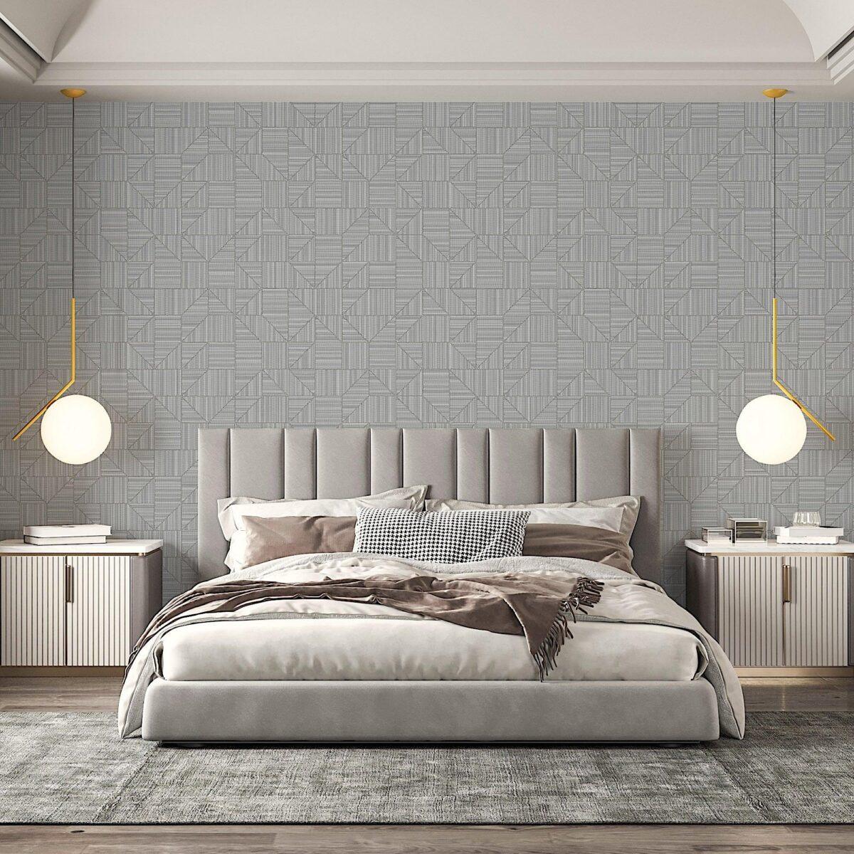 Geometric Modern Design Wallpaper Gray Code 23209-5 - Image 5