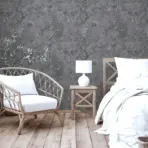 Leaf Pattern Wallpaper Make Your Rooms Look Stylish, Charcoal Code 9907-4 - Image 6