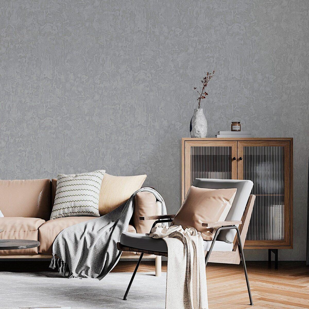 Textured Distressed Design Wallpaper Gray Code 23213-4 - Image 5