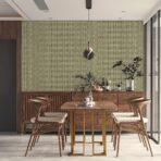 Striped Geometric Design Wallpaper Green Code 23205-4 - Image 4