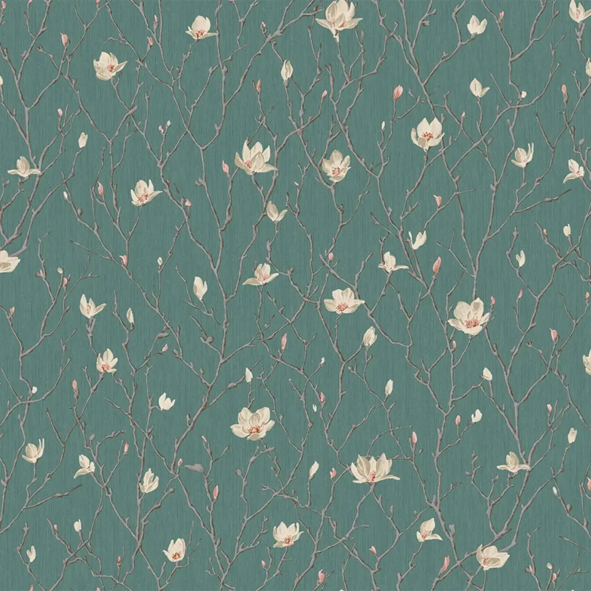 Branches of Tree in Blossom - flower motif wallpaper Green Code 7800-4 - Image 5