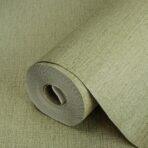 Natural Fabric Burlap Texture Wallpaper Green Code 3707-6
