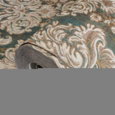 Rich baroque damask pattern wallpaper Green Code 7807-4