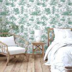 Wallpaper with Interesting Texture and Colours, Green Code 9909-3 - Image 2