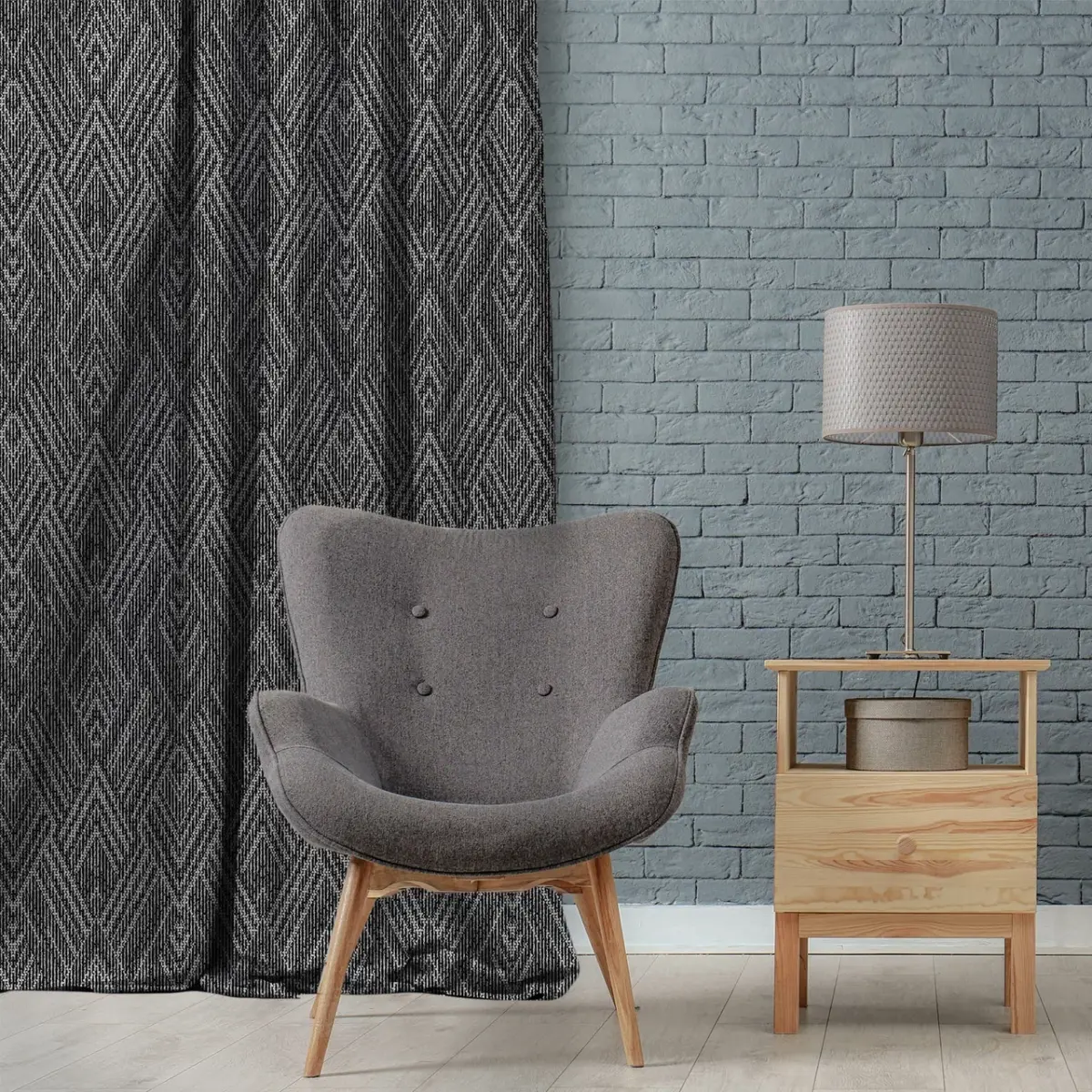 AdaHome Eyelet Curtains Collection Available in a Variety of Martials and Multicoloured – Code P218 - Image 2