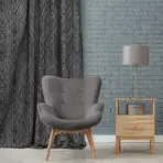 AdaHome Eyelet Curtains Collection Available in a Variety of Martials and Multicoloured – Code P218 - Image 2