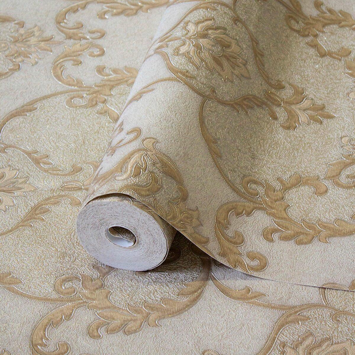 Damask Design Wallpaper Brown Code 1403-5 - Image 1