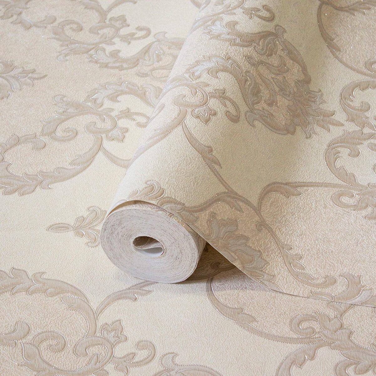Damask Design Wallpaper Beige Code 1403-3 - Image 1