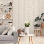 Striped Geometric Design Wallpaper White Code 23205-1 - Image 4