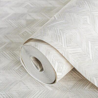 Geometric Design Wallpaper Cream Code 1107-1
