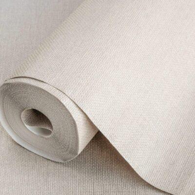 Rough Linen Fabric Texture Wallpaper Beige Code 3716-3