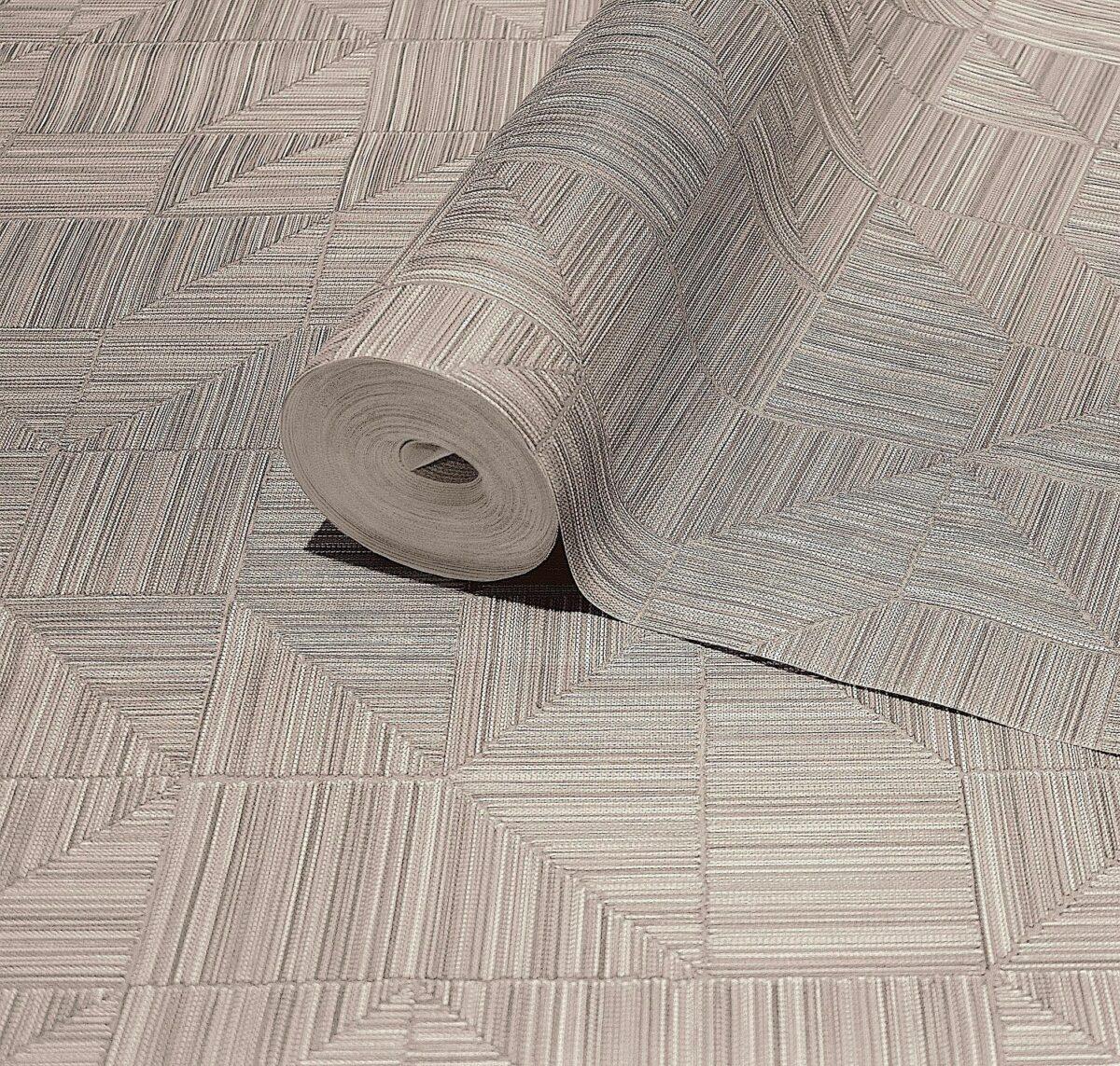 Geometric Modern Design Wallpaper Beige Code 23209-3 - Image 1