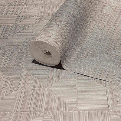 Geometric Modern Design Wallpaper Beige Code 23209-3