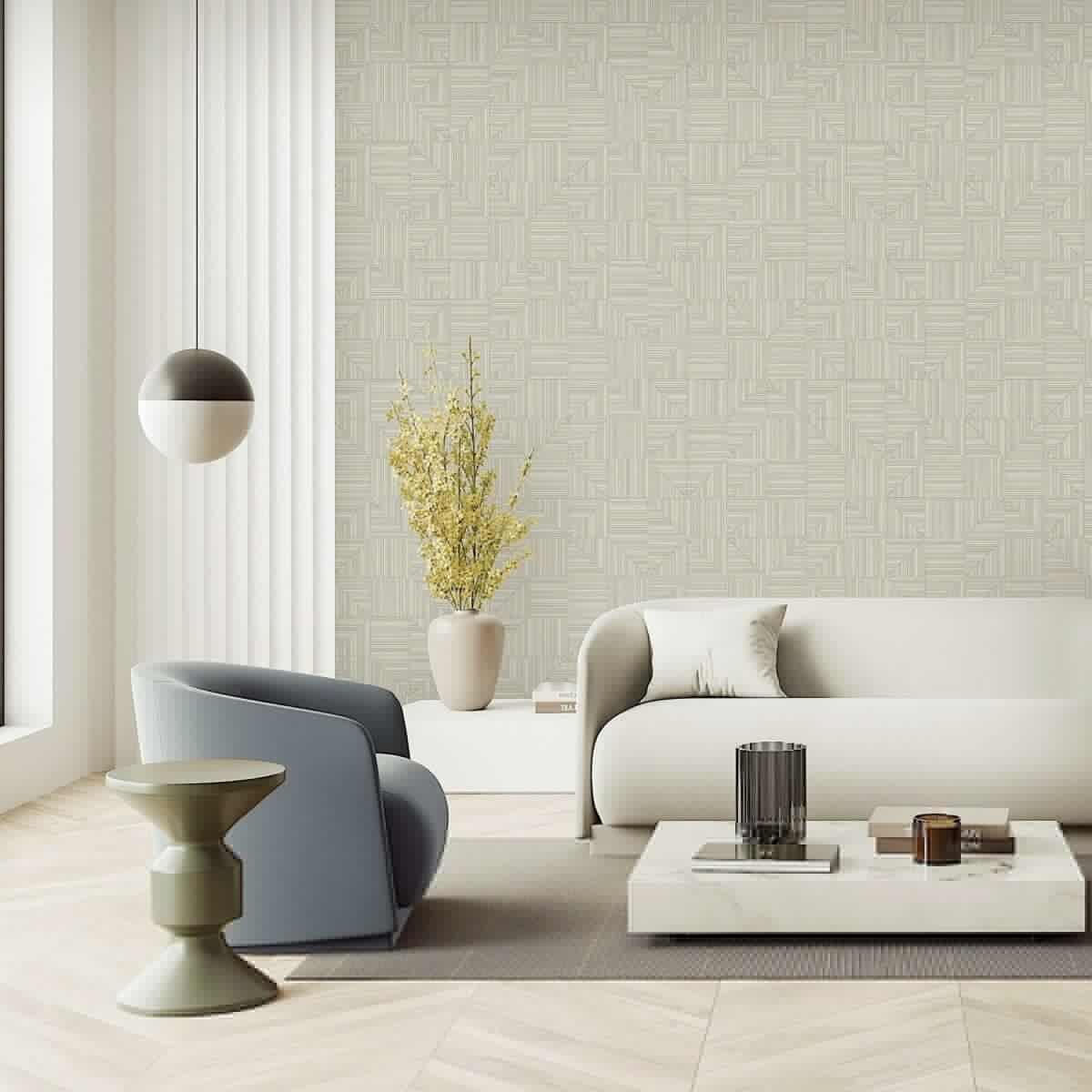 Geometric Modern Design Wallpaper Beige Code 23209-3 - Image 5