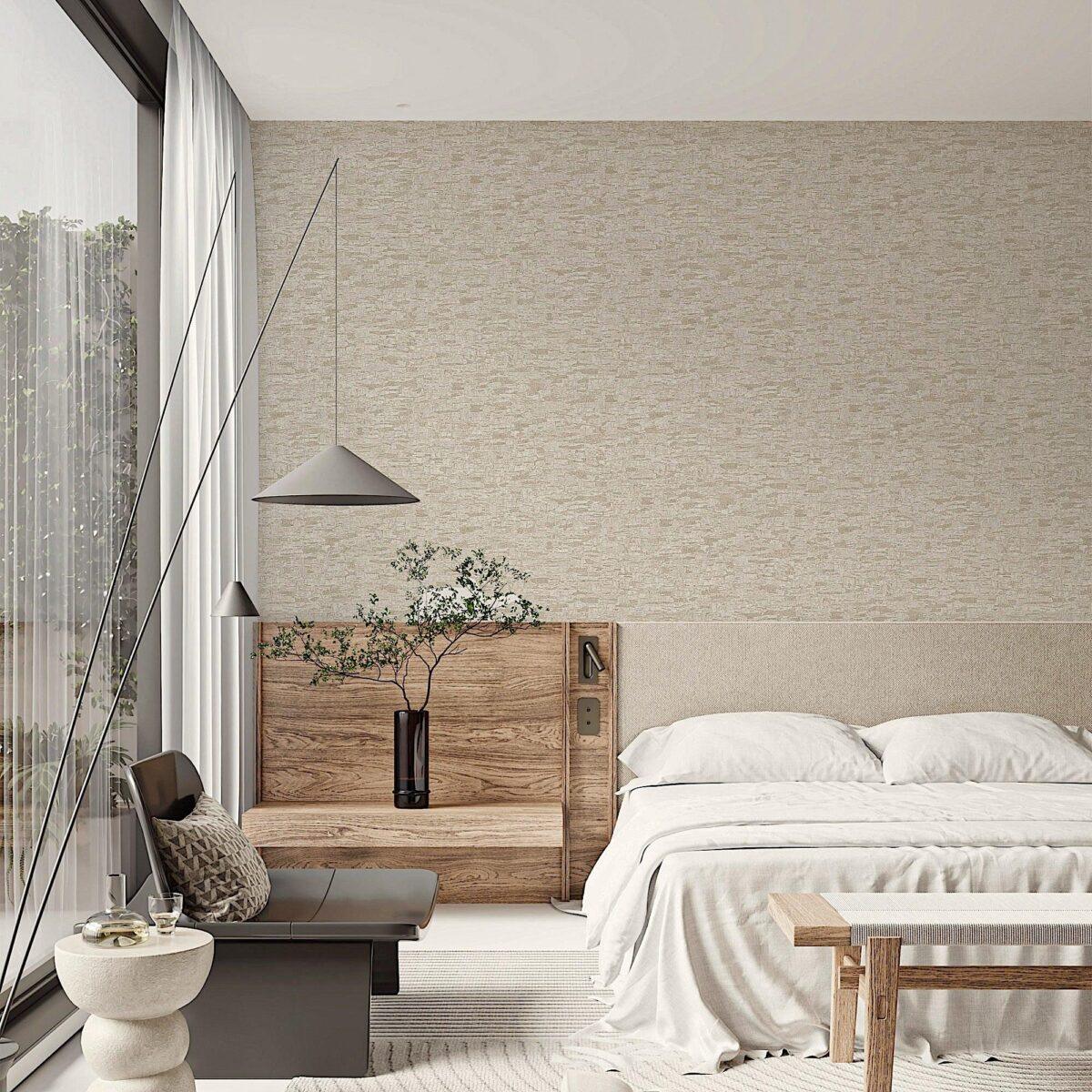 Textured Distressed Design Wallpaper Light Cream Code 23210-2 - Image 5