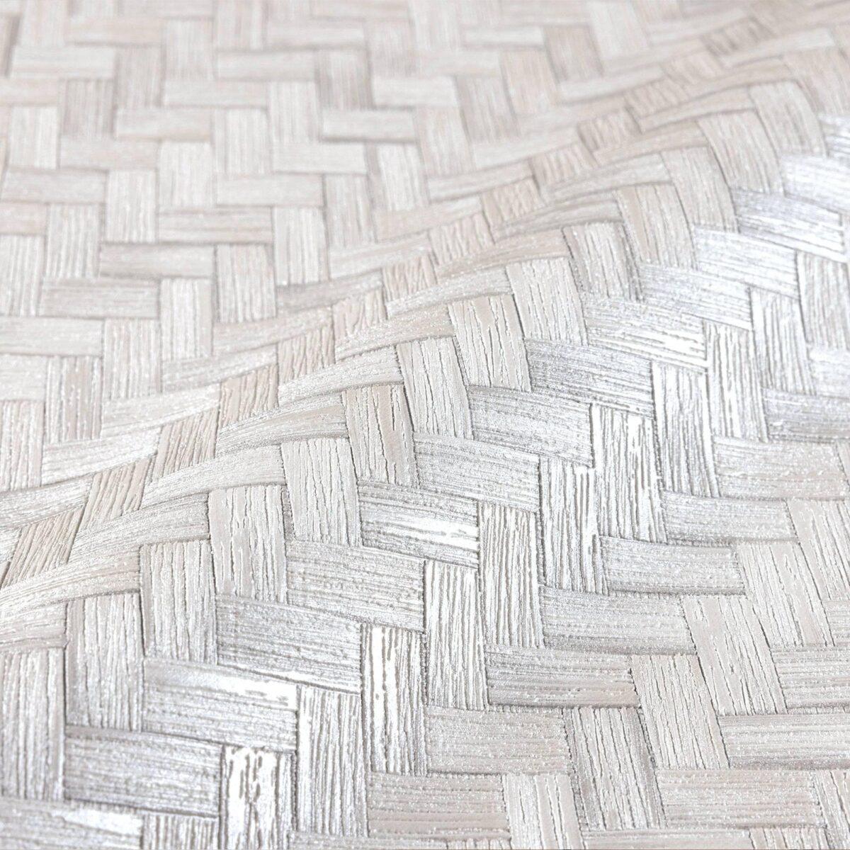 Modern Geometric Design Wallpaper White Code 1511-1 - Image 4