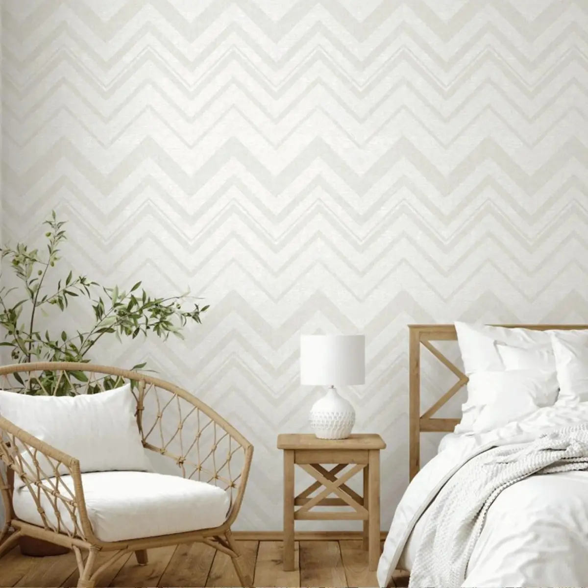 Plain Wallpaper White Code 1207-1 - Image 2