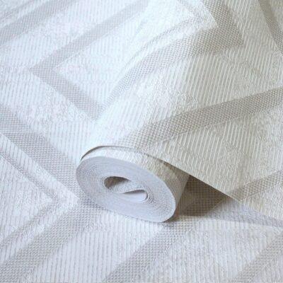 Plain Wallpaper White Code 1207-1