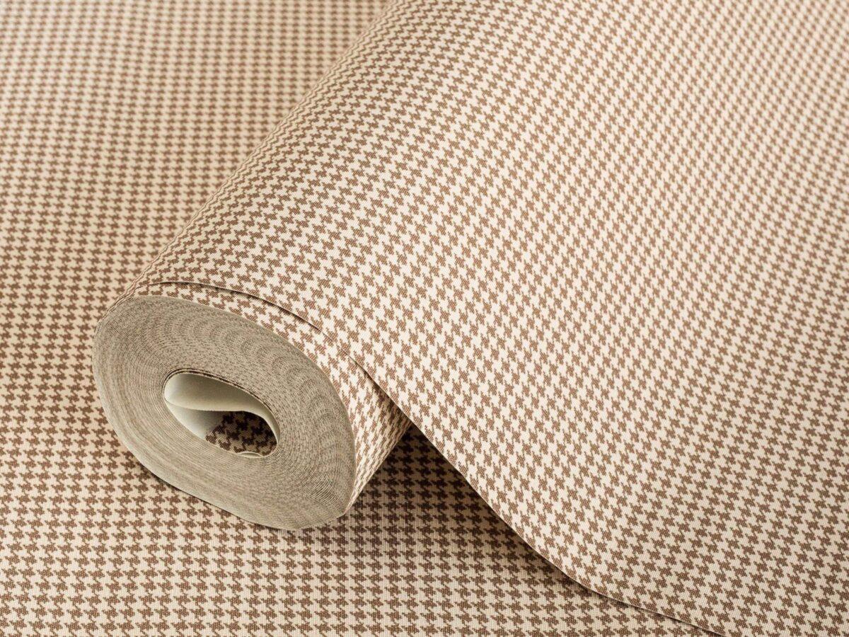 Plain Fine Textile Texture Pattern Wallpaper Beige Code 3718-2 - Image 1