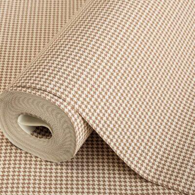 Plain Fine Textile Texture Pattern Wallpaper Beige Code 3718-2