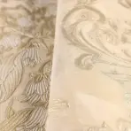 Floral detailed Rococo damask pattern wallpaper Beige Code 7805-2 - Image 4