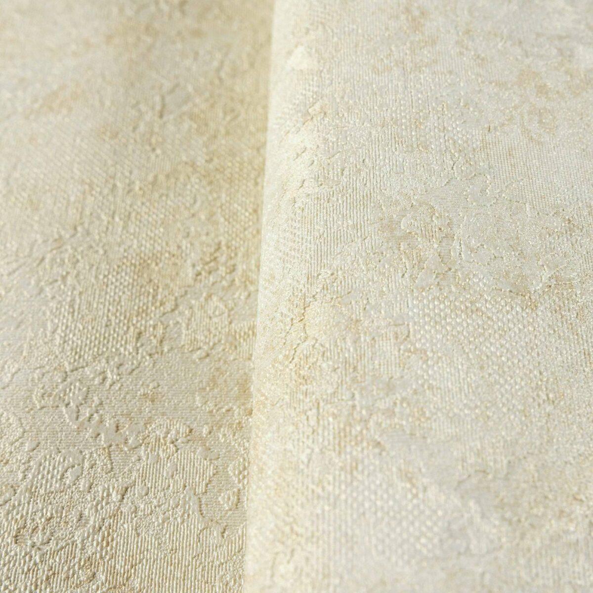 Abstract Plain Fabric Textured Wallpaper Cream Code 3710-1 - Image 4
