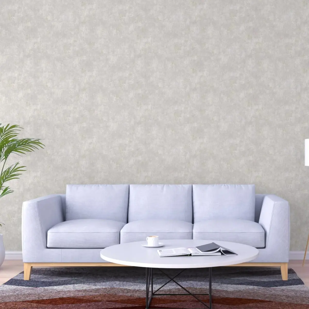 Classic Plain Wallpaper Cream Code 9908-3 - Image 2