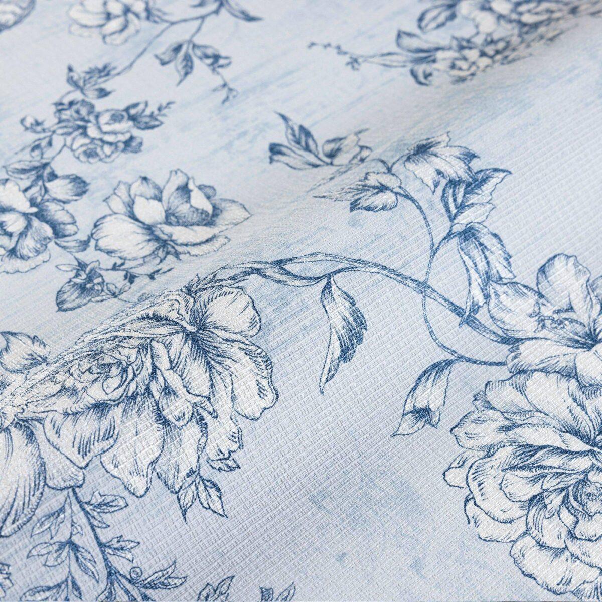 Floral Pattern Trend Wallpaper Blue White Code 9914-2 - Image 4