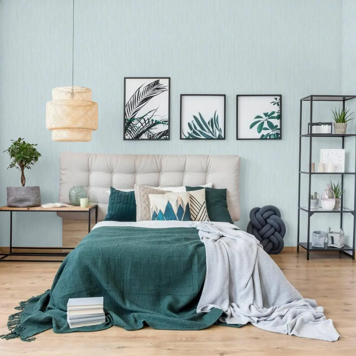Classic Style Plain Wallpaper Blue Code 9910-3 - Image 2