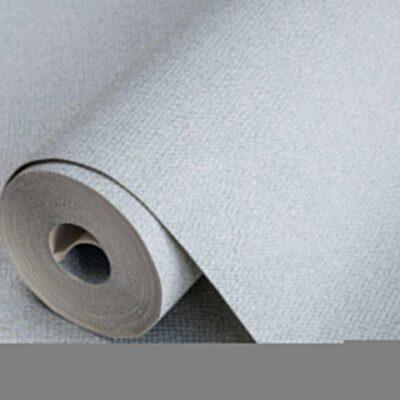 Rough Natural Linen Fabric Pattern Wallpaper Blue Code 3719-5