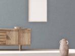 Rough Natural Linen Fabric Pattern Wallpaper Blue Code 3719-5 - Image 3