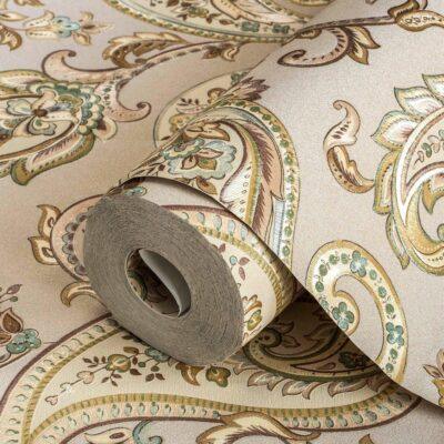 Shawl Pattern Wallpaper Beige Code 9903-3