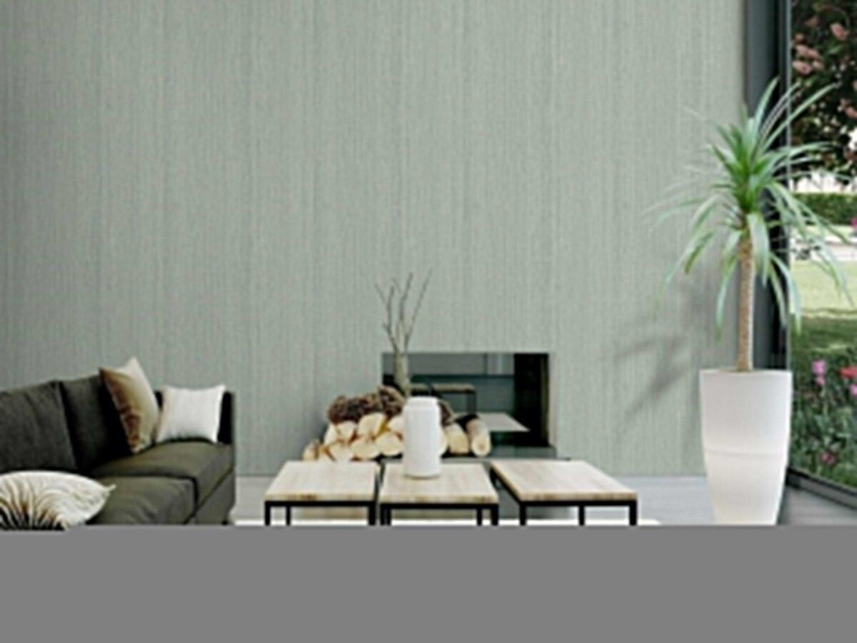 Fabric Pattern Wallpaper Green Code 3711-4 - Image 2