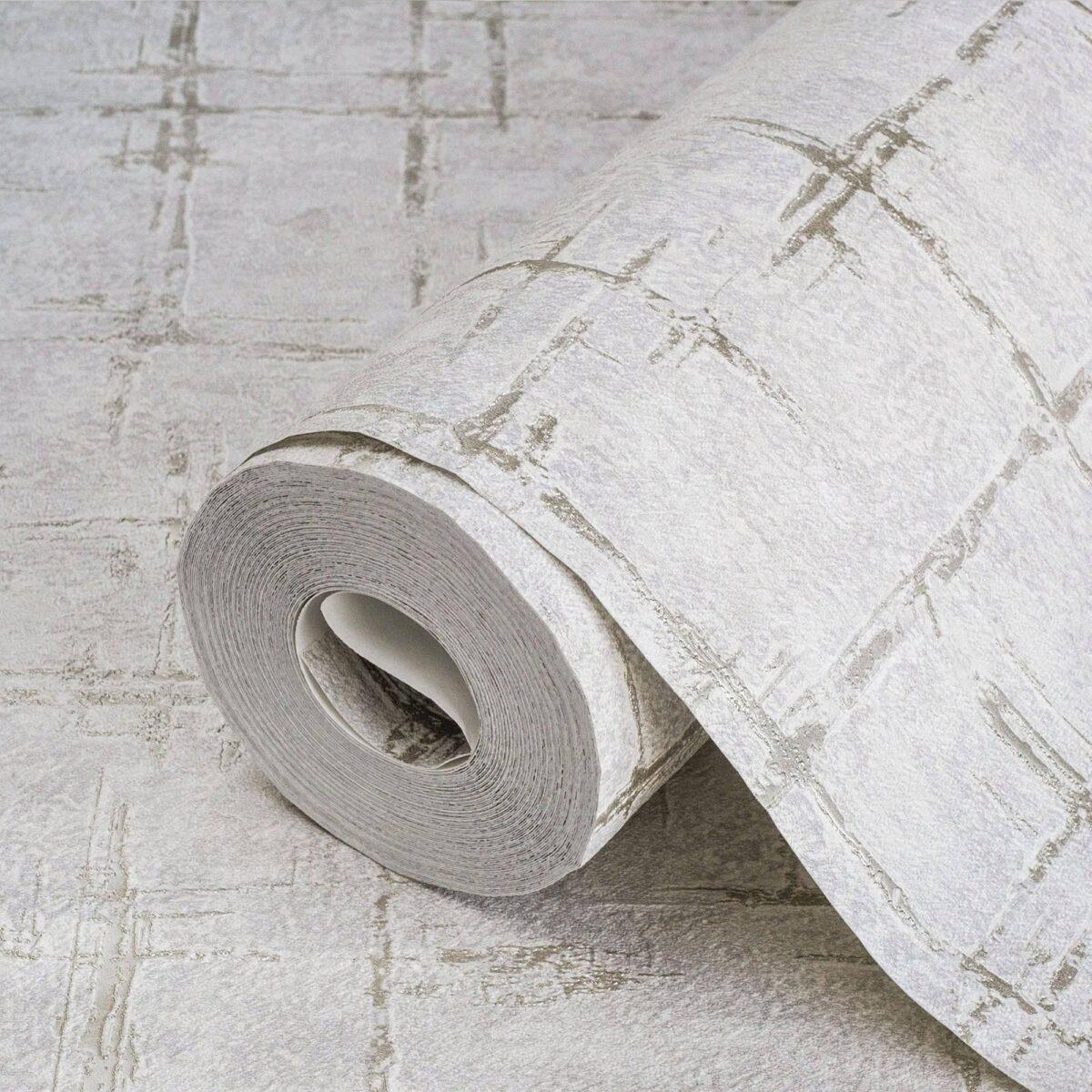 Texture and scratches modern pattern wallpaper Silver Code 7813-3 - Image 1