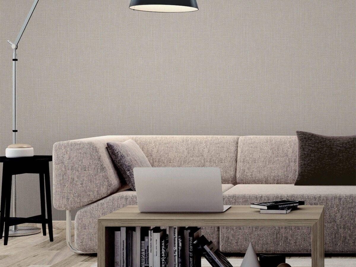 Rough Wool Tweed Texture Inspired Wallpaper Gray Code 3712-3 - Image 4