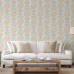 Floral detailed Rococo damask pattern wallpaper Gray Code 7805-5 - Image 2
