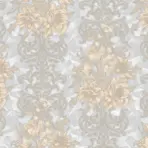 Floral detailed Rococo damask pattern wallpaper Gray Code 7805-5 - Image 5