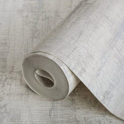 Natural Cliff Stone Inspired Abstract Pattern Wallpaper Silver Code 3708-1