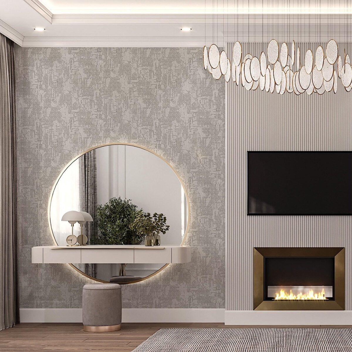 Modern Plain Design Wallpaper Gray Code 23212-3 - Image 4