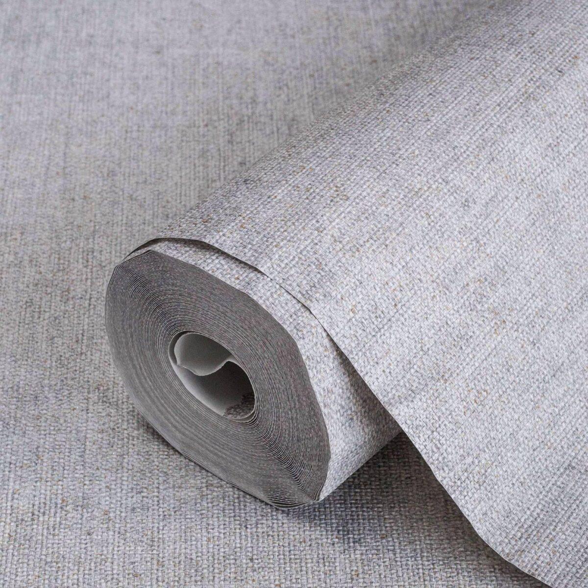 Smooth linen textile texture wallpaper Gray Code 7816-3 - Image 1