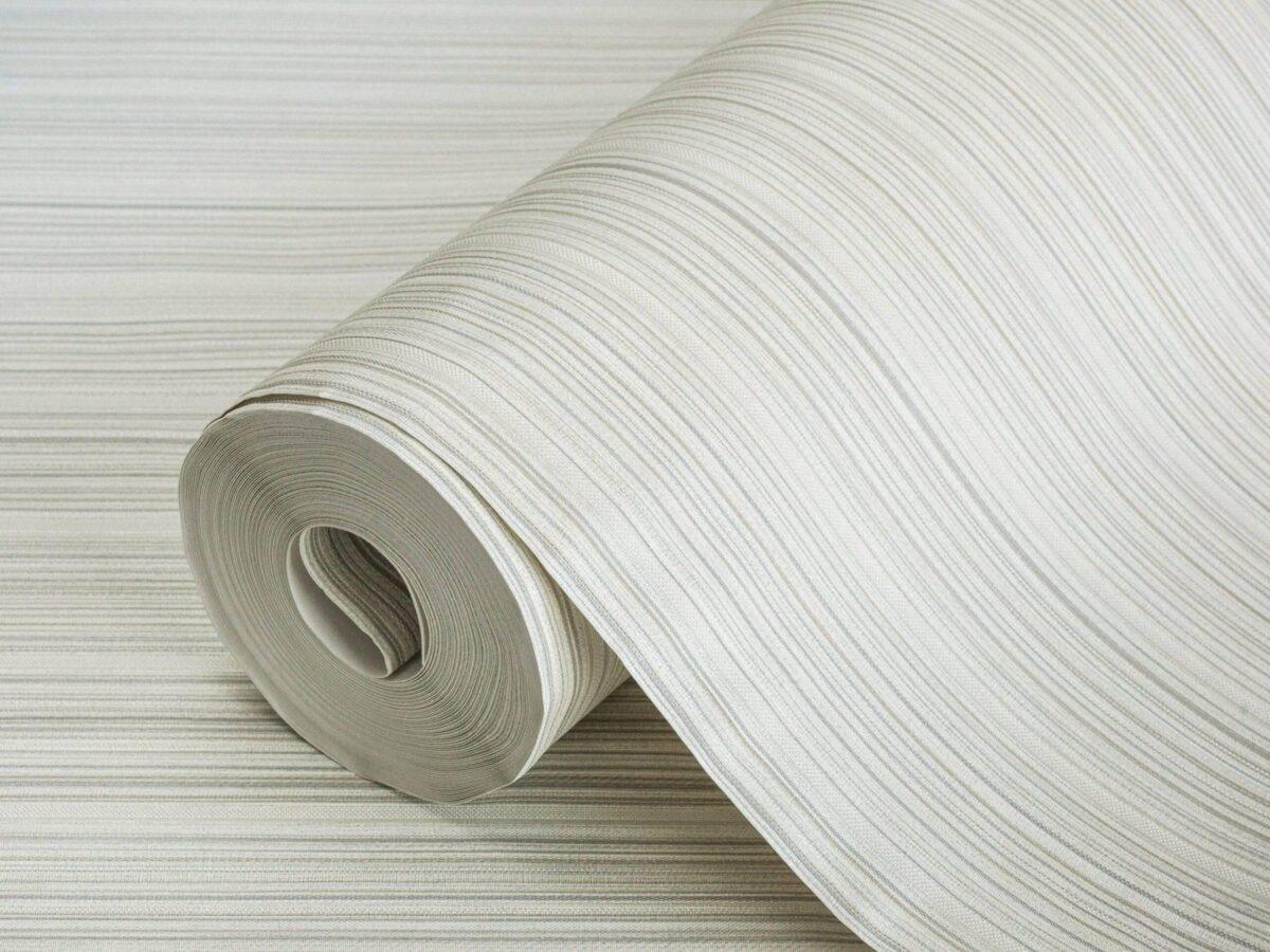 Small Delicate Striped Wallpaper Silver Code 3705-2 - Image 1