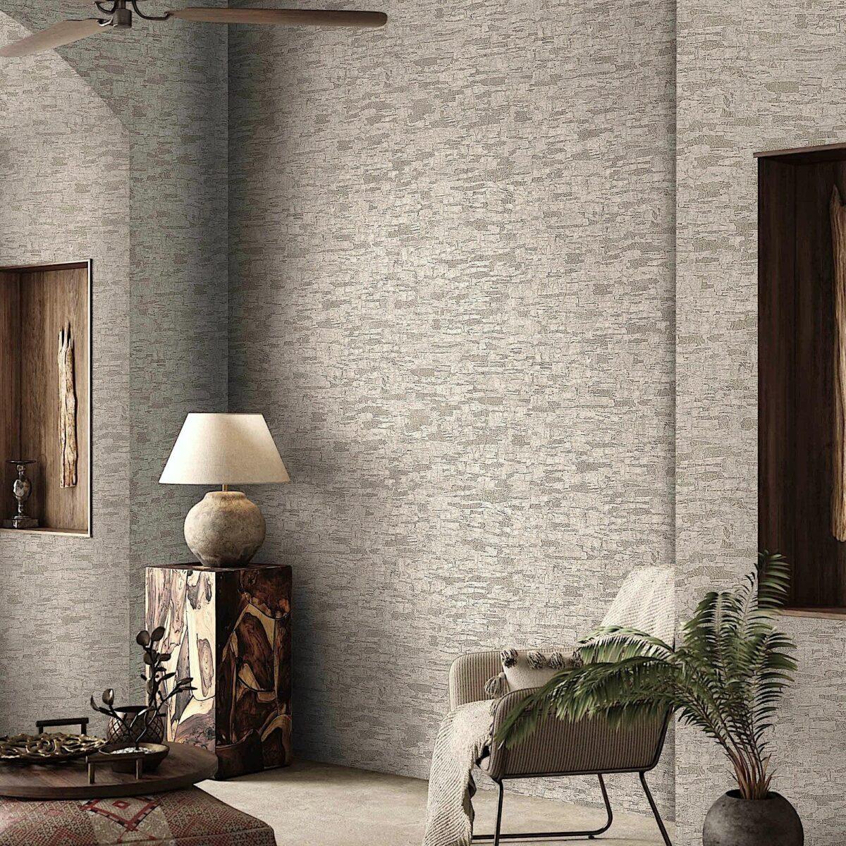 Textured Distressed Design Wallpaper Gray Code 23210-3 - Image 4
