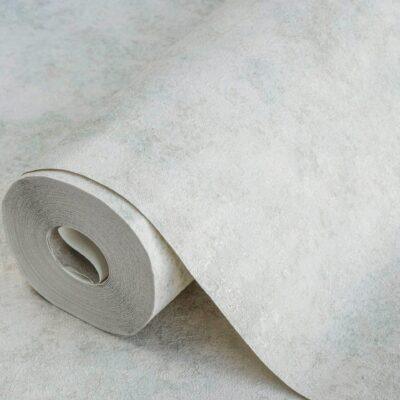Abstract Plain Fabric Textured Wallpaper Silver Code 3710-2
